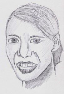 smilling girl portrait BEFORE
