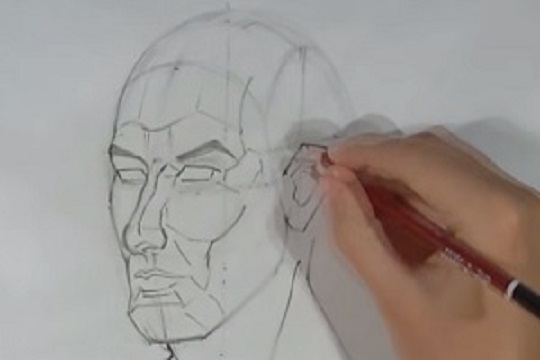 How To Draw The Head In 3/4 View – Adding The Features