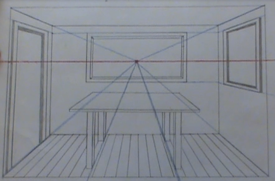 Linear Perspective Drawing Lesson Series [5 of 6] – Drawing a Room