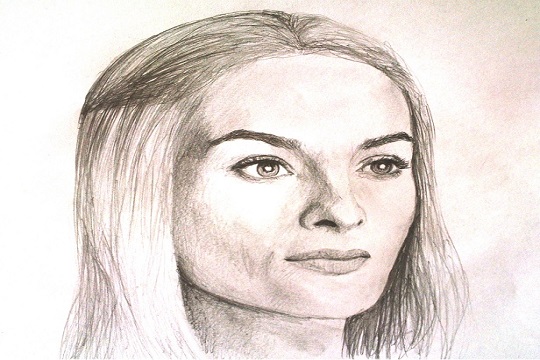 Portrait Sketching of Game of Thrones – Cersei Lannister – Pencil Portrait Art
