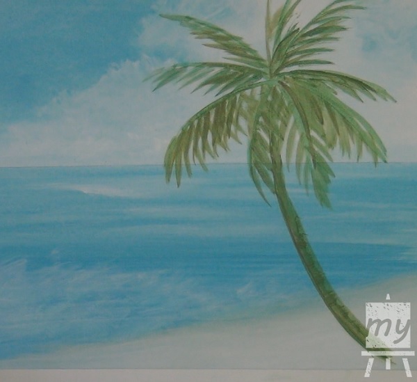 Painting A Palm Tree In Acrylic 2