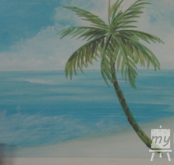 Painting A Palm Tree In Acrylic 3