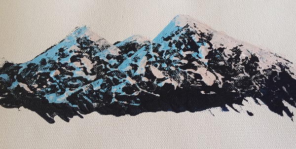 How to paint mountain ranges in acrylic 1