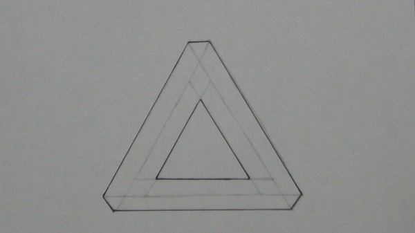 How to Draw the Impossible Triangle - Really Easy Drawing Tutorial