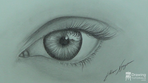 How to Draw a Realistic eye? The... - Pencil Drawing School | Facebook-saigonsouth.com.vn