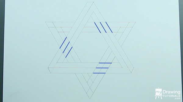 Drawing Impossible Star of David 12