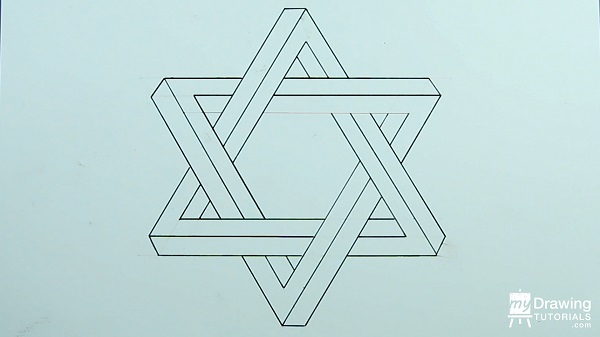 Drawing Impossible Star of David 15