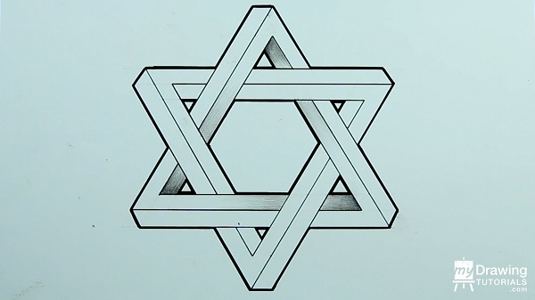 Drawing Impossible Star of David 17