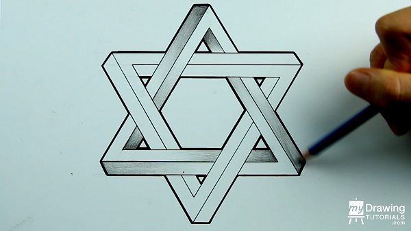 Drawing Impossible Star of David 18
