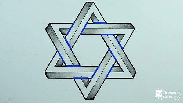 Drawing Impossible Star of David 20