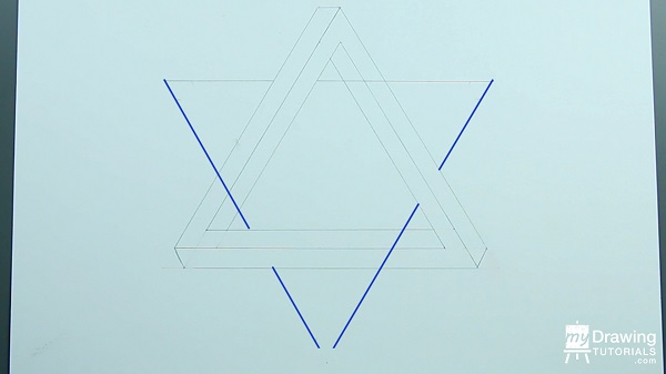 Drawing Impossible Star of David 9