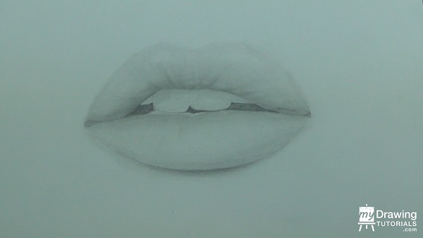 Glossy Lips Drawing 13