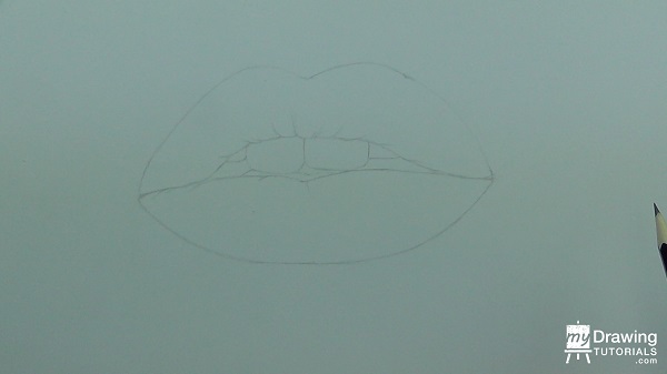 Glossy Lips Drawing 2
