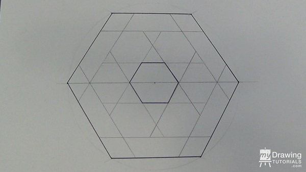 Impossible Hexagon Drawing 11