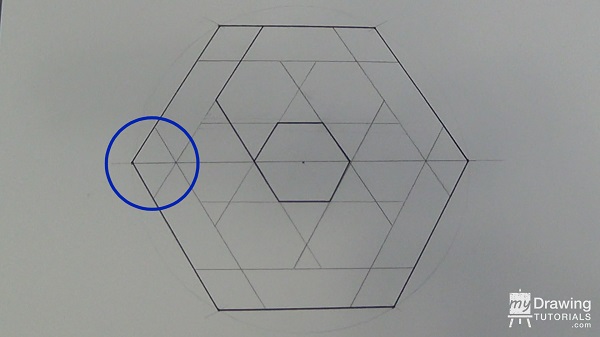 Impossible Hexagon Drawing 17