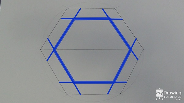 Impossible Hexagon Drawing 8