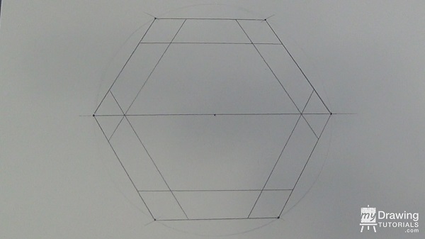 Impossible Hexagon Drawing 9