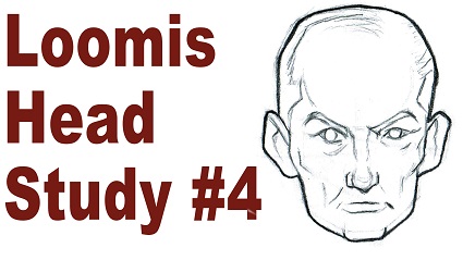 Andrew Loomis Drawing Study #4 – Sketching a Simplified Male Head